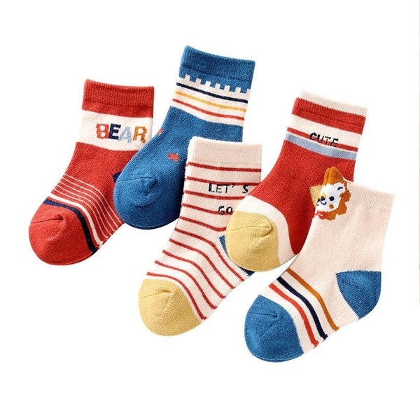 Classic, breathable kids' socks showcasing their simple and soft texture for comfort