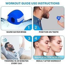 Blue Mouth Exerciser Used To Gain Sharp And Chiselled Mouth Easily And Fast (1 Pc), Gym Equipment