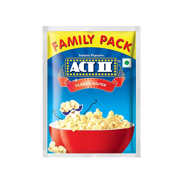 Act II Classic Salted Family Pack Instant Popcorn