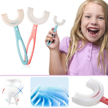 U-shaped toothbrush for toddlers, easy and comfortable