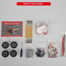 Metal Construction Fire Truck Kit for Kids