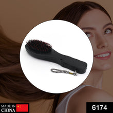 Vibrating hair brush comb massager for relaxing scalp.