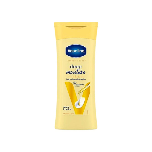 Vaseline Intensive Care Deep Moisture Body Lotion (Long Lasting Moisturization For Healthy, Glowing Skin)