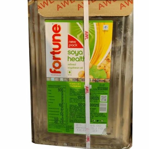 FORTUNE Refined Soyabean Oil 15 Litre Soyabean Oil Tin  (15 L)