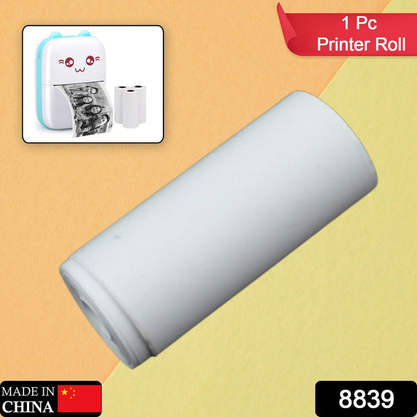 Small Thermal Printer Paper, Printing Paper Roll Aging Resistant Fast Color Rendering Portable Clear Printing for Travel (1 Pc / Printing Paper Roll )