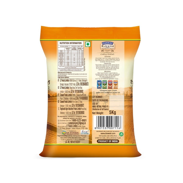 Daawat Rozana Super Basmati Rice 5kg