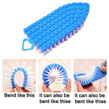 Durable plastic cleaning brush for various surfaces