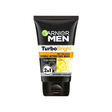 Garnier Men Turbo Bright Anti-Pollution Double Action Face Wash 100g