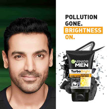 Garnier Men Turbo Bright Anti-Pollution Double Action Face Wash 100g