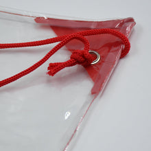 Clear plastic pouch, waterproof, for concerts, sports, and travel use.