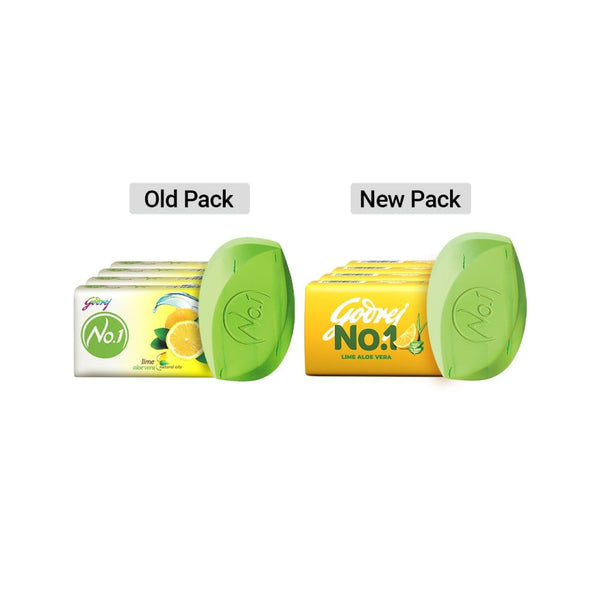 Godrej No.1 Lime & Aloe Vera Soap (4 x 150 g) - Buy 3 Get 1 Free