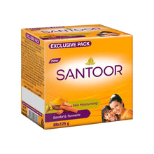 Santoor Sandal & Turmeric Soap - Pack of 8