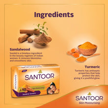 Santoor Sandal & Turmeric Soap - Pack of 8