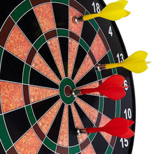 Portable magnetic dartboard with darts and easy scorekeeping