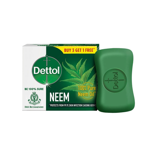 Dettol Neem Bathing Bar - Buy 3 Get 1 Free