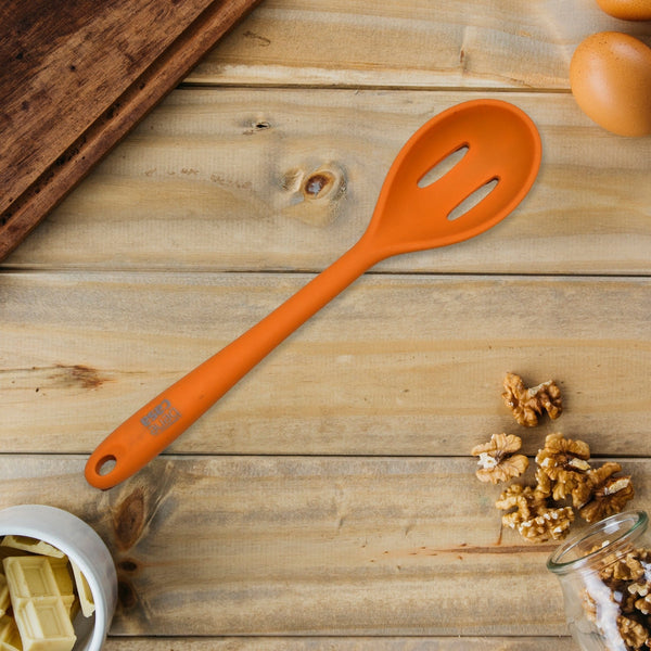 Heat resistant silicone kitchen spoon