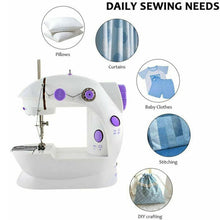 Compact sewing machine for small repairs