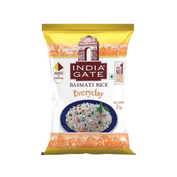 India Gate Everyday Basmati Rice Bag 1kg