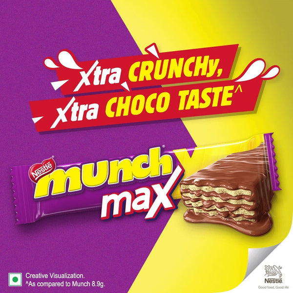 Nestle Munch Max, Chocolate Coated, Crunchy Wafer Bar