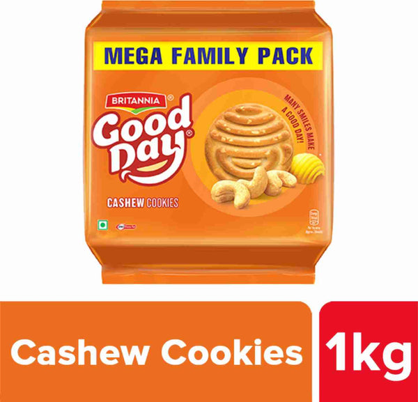 BRITANNIA Good Day Cashew Cookies Biscuit (Cookie)  (10 x 100 g)