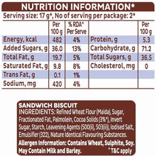 Cadbury Oreo Biscuit Chocolate Flavour Cream Sandwich Biscuit  (43.75 g)