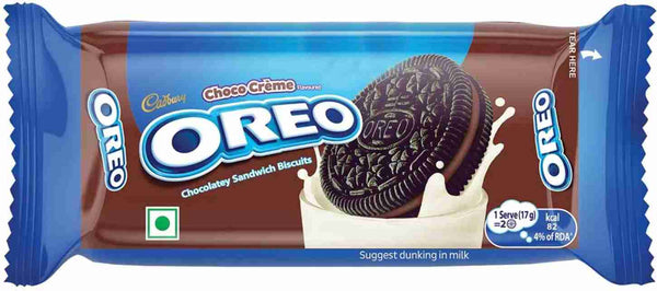 Cadbury Oreo Biscuit Chocolate Flavour Cream Sandwich Biscuit  (43.75 g)