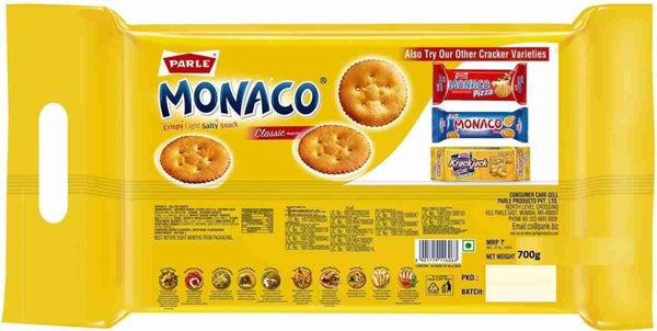 PARLE Monaco Salted Biscuit (Namkeen Biscuit)  (700 g)