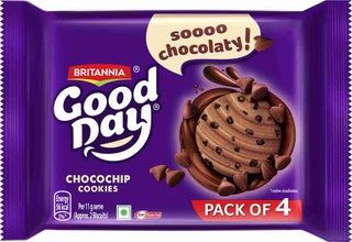 BRITANNIA Good Day Chocochips Cookies Biscuit (Cookie)  (4 x 100 g)