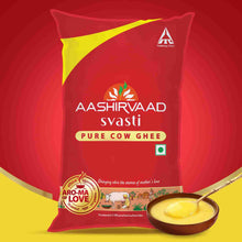 AASHIRVAAD Svasti Pure Cow Ghee - Desi Ghee with Rich Aroma - Pouch Ghee 1 L Pouch