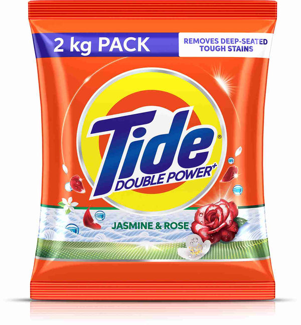 Tide Double Power Jasmine and Rose Detergent Powder 2 kg