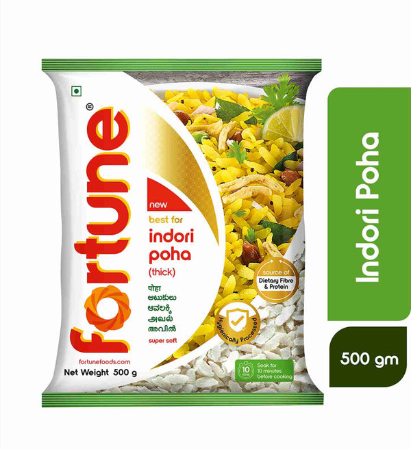 FORTUNE Indori Thick Poha  (500g)