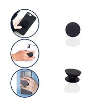 Stylish phone pop socket for secure handling.