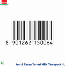 Amul Taaza Homogenised Toned Milk  (1 L)